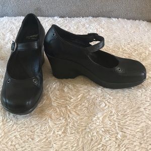 Dansko Black Wedge Mary Jane